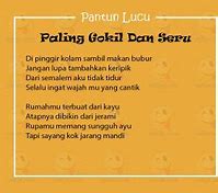 Pantun Kakek Sugiono Bahasa Indonesia Lucu Dan Menarik